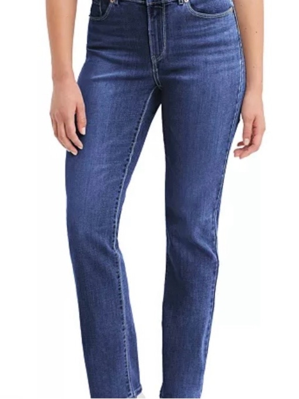 Levi's Straight Leg Jeans in Classic Blue Denim